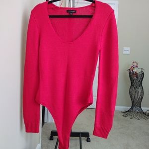 JLUXLABEL BODYSUIT SWEATER RED L